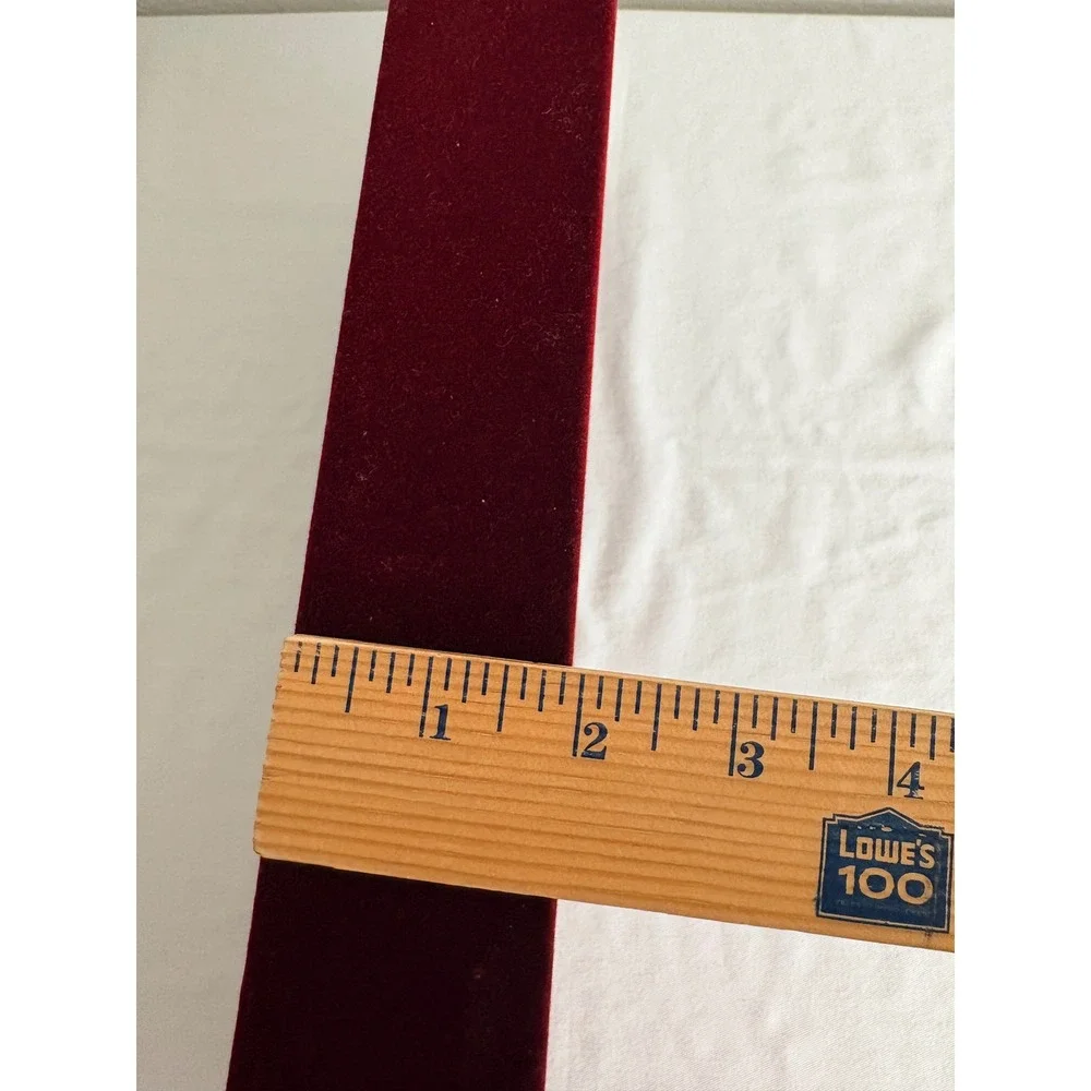 Unbranded Velvet Jewelry Display Tray OS Burgundy Red  Multi-Slot Organizer